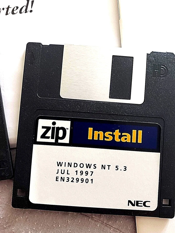 NEC Zip Drive Install Disks Windows NT 5.3 July 1997 & User/Install Guides - Image 3 of 4