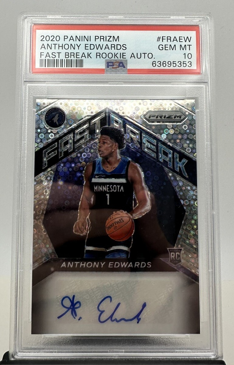 2020 Panini Prizm Anthony Edwards Fast Break Rookie Auto | eBay