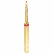 Premium Gold Plated Diamond-Round End Taper-G856/012F (GB5F)-Fine pk of 5
