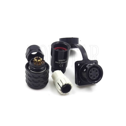 WEIPU SA12 2 - 9 Pin Waterproof Connector Aviation Electrical Power Plug Socket - Picture 12 of 19