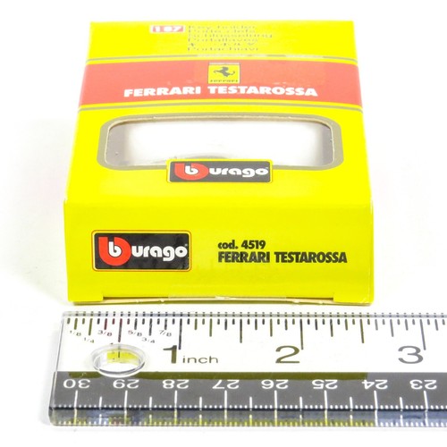 Burago Ferrari Testarossa Keychain Key-holder 1/87 Scale Madein Italy New Sealed - Picture 6 of 12