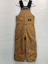 WALLS BLIZZARD PRUF INSULATED OVERALLS UNISEX SZ S 4-5 COLOR RUST