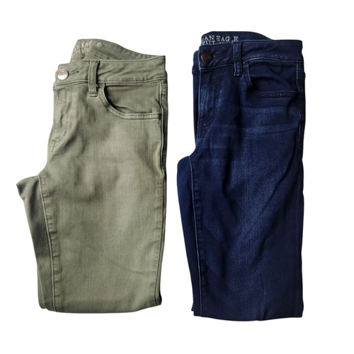 American Eagle Super Stretch Denim Jegging Pants Bundle of 2 Size 8 - Picture 2 of 10