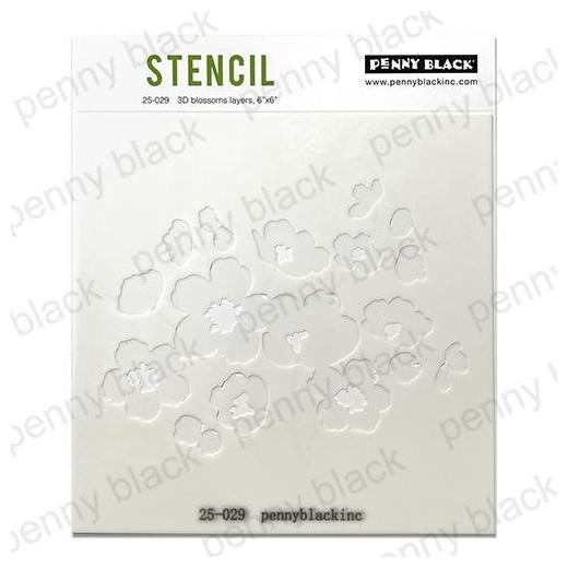 Penny Black Stencils - 3D Blossoms Layers 25-029