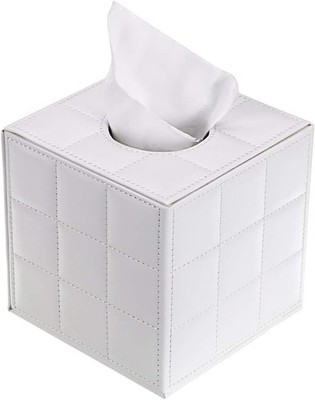 BTSKY Papiertaschentuchbox aus PU-Leder   für, Büro, Papierhalter / 13x13x13cm