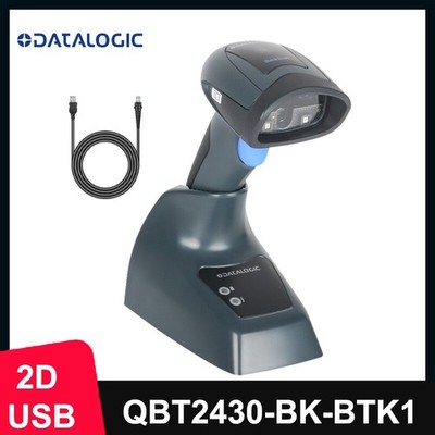 Datalogic QuickScan QBT2430-BK-BTK1 Wireless 2D Barcode Scanner USB Kit w/ Base