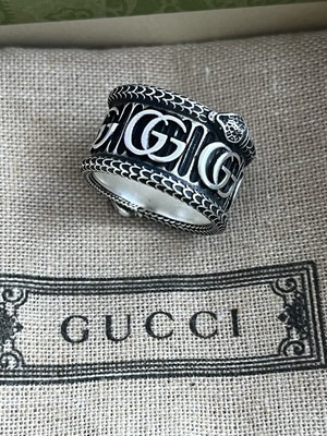 Gucci Garden Double Snake Double G Ring Silver Ag 925 Size 15 | eBay
