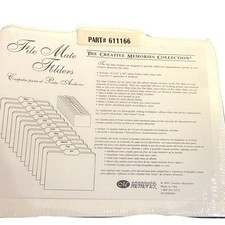 Creative Memories File Mate Folders Acid Free Organizer- Package of 13 NEW
