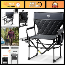 Heavy Duty 400lbs Camping Chair - Portable Directors Chair for Outdoor Use
