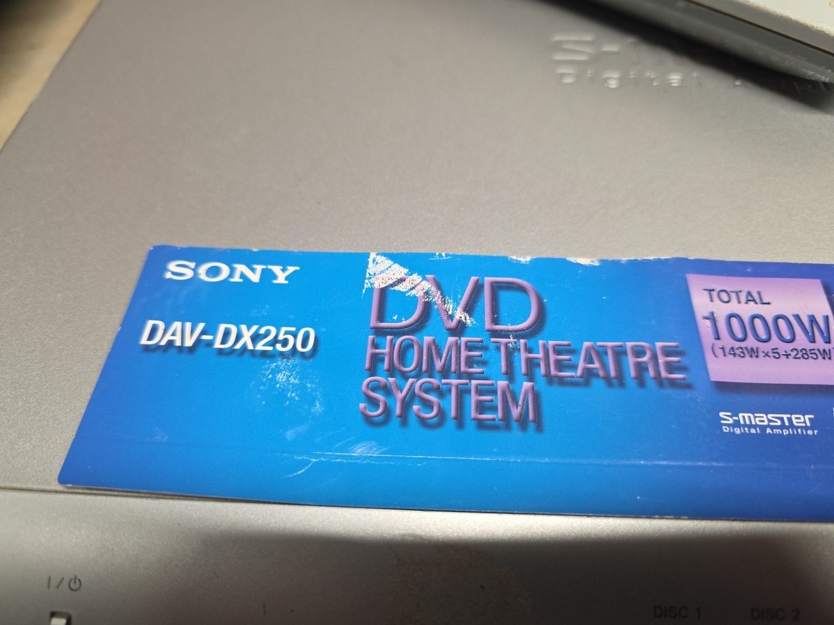 Sony DAV-DX250 DVD Home Theater Receiver 5 Disc Changer Surround