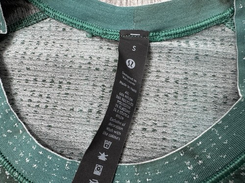 Lululemon Shirt Herren S Grün Metal Vent Tech Tee Kurzarm Gym Performance d - Bild 3 von 8