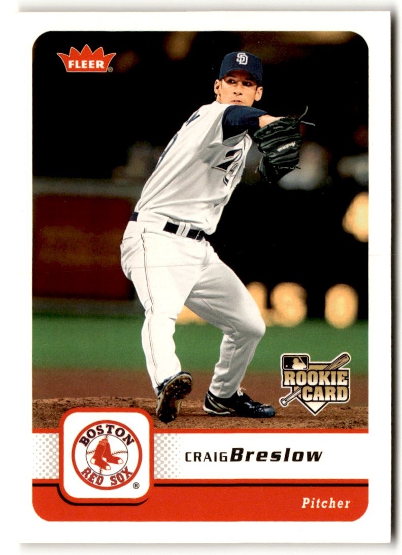 Craig Breslow 2006 Fleer Rookie #255 Boston Red Sox