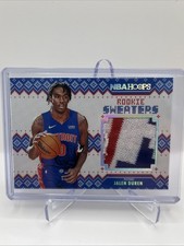 2022-23 NBA Hoops Rookie Sweaters Jalen Duren Detroit Pistons RC Insert 