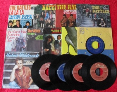 14 Singles 7'' Sammlung THE RATTLES - Schallplatten Vinyl Single
