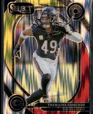 2024 Panini Select #297 Tremaine Edmunds Red & Yellow Prizm Shock