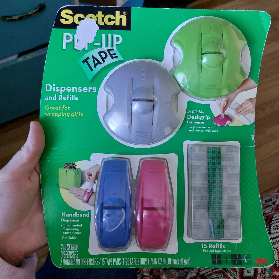 Dispensador y recarga de cinta emergente Scotch nuevo en caja descontinuado  Foto 2 de 4