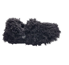 Crocs Classic Shaggy Fur Lined Clogs Womens 7 Black Slip On Shoes Mens 5 NEW