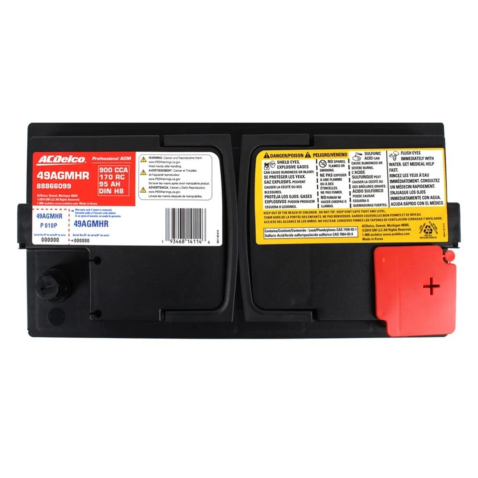 For Audi A4 Quattro 09-11 Professional High Reserve AGM BCI Group 49 Battery Foto 4 de 4