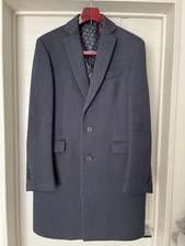 Etro Men Jacket Etoro Dark Grey Single-Breasted Chester Coat Limited Edition VHT