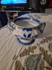 Thomas Dimmock -Antique Open Sugar Flow Blue Bowl Pearl Ware 1828 - 1849 No Chip — photo 8