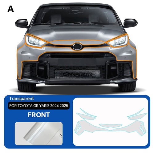 Front Bumper PreCut Paint Protection Film Clear PPF For Toyota GR Yaris 2024-UP - Picture 2 of 19