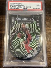 2020-21 Panini Obsidian Tunnel Vision Damian Lillard #3 Electric Etch Green /25
