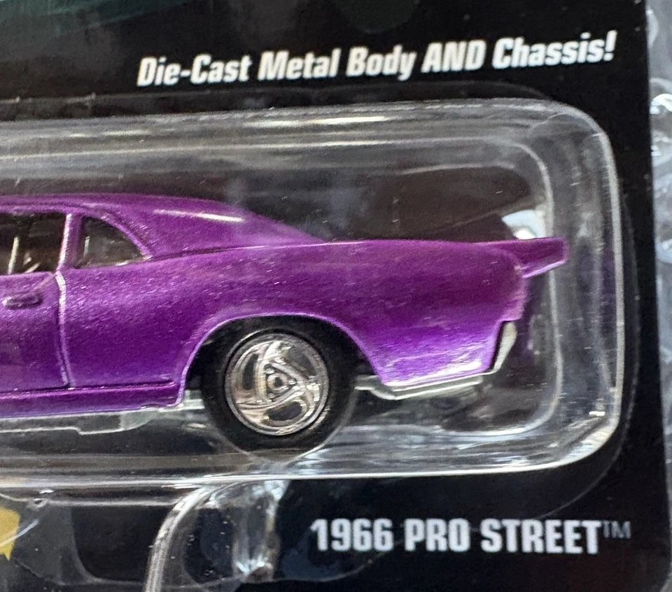 Johnny Lightning Hot Rods 66 GTO Pro Street edición limitada de 1997 púrpura Foto 3 de 4