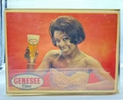 Vintage Genesee Beer Light Up Sign P-71 Black Woman Advertising Bar Decor 1970s