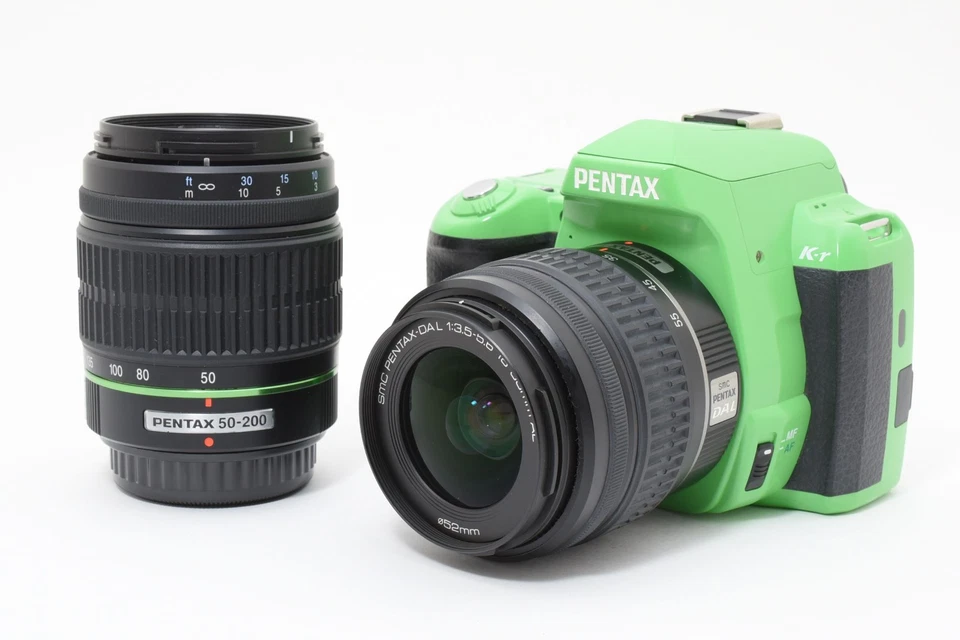 PENTAX K-r Grün Körper 12.4MP DSLR W/18-55mm, 50-200mm Linsen [ EXC Japan 9341 - Bild 2 von 4