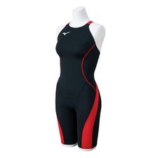  Mizuno Swim Competitive Swimsuit GX/SONIC STREAM Half Suit Lace Open Back 