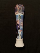 Disney Frozen 2 Microphone w/built in Music Flashing Lights Tested Works