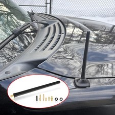 Universal 7 Inches Car Antenna Aerial Carbon Fiber Radio Amfm Antena Black Universal 7 Inches Car Antenna Aerial Carbon Fiber Radio Amfm Antena Black