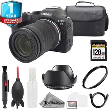 Canon EOS R7 Camera w/ RF-S 18-150mm Lens+1Yr Warranty + 128GB- Basic Kit