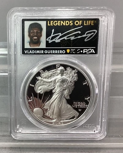 2023 W American Silver Eagle - PCGS - PR 70 DCAM - 1st Strike -Vladimir Guerrero