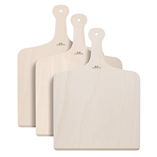 Pelle à pizza en bois G.a HOMEFAVOR lot de 3 planches pour le transfert