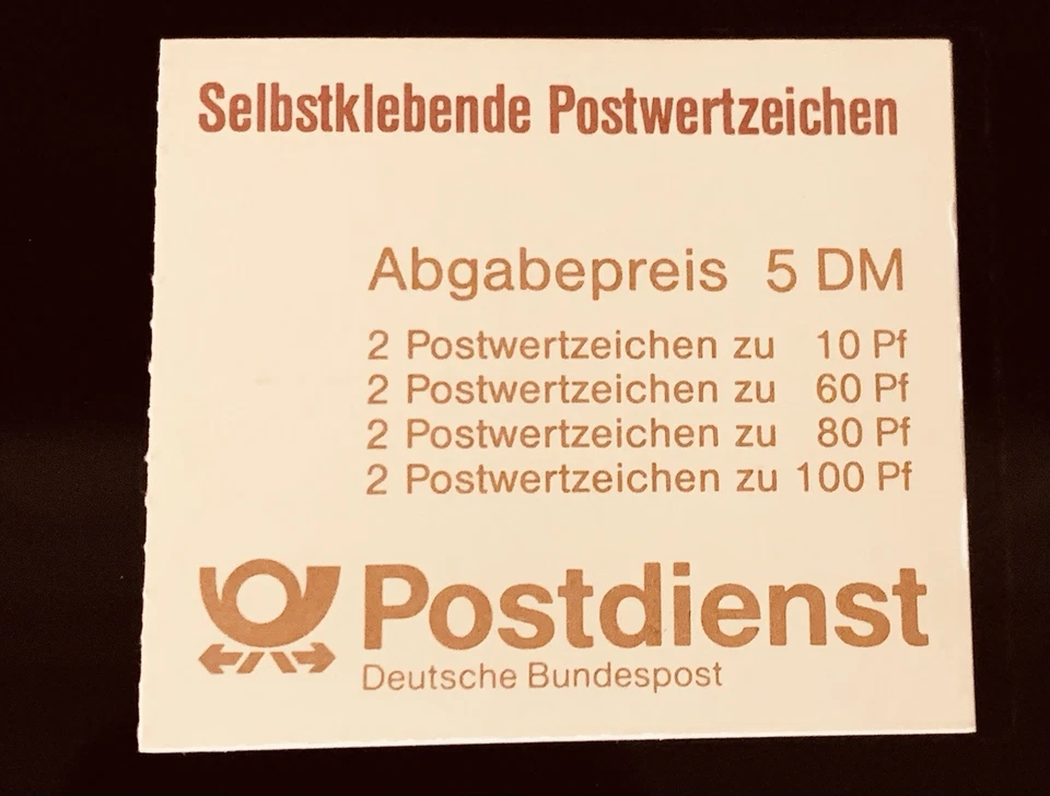 Germany 🇩🇪 1990’s 5DM self adhesive stamp booklet - Image 2 of 4