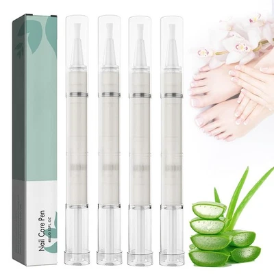 HIULLEN Nail Care Pen, 4 Stück Nagelpflegestift Gepflegte Fingernägel & Fußnägel