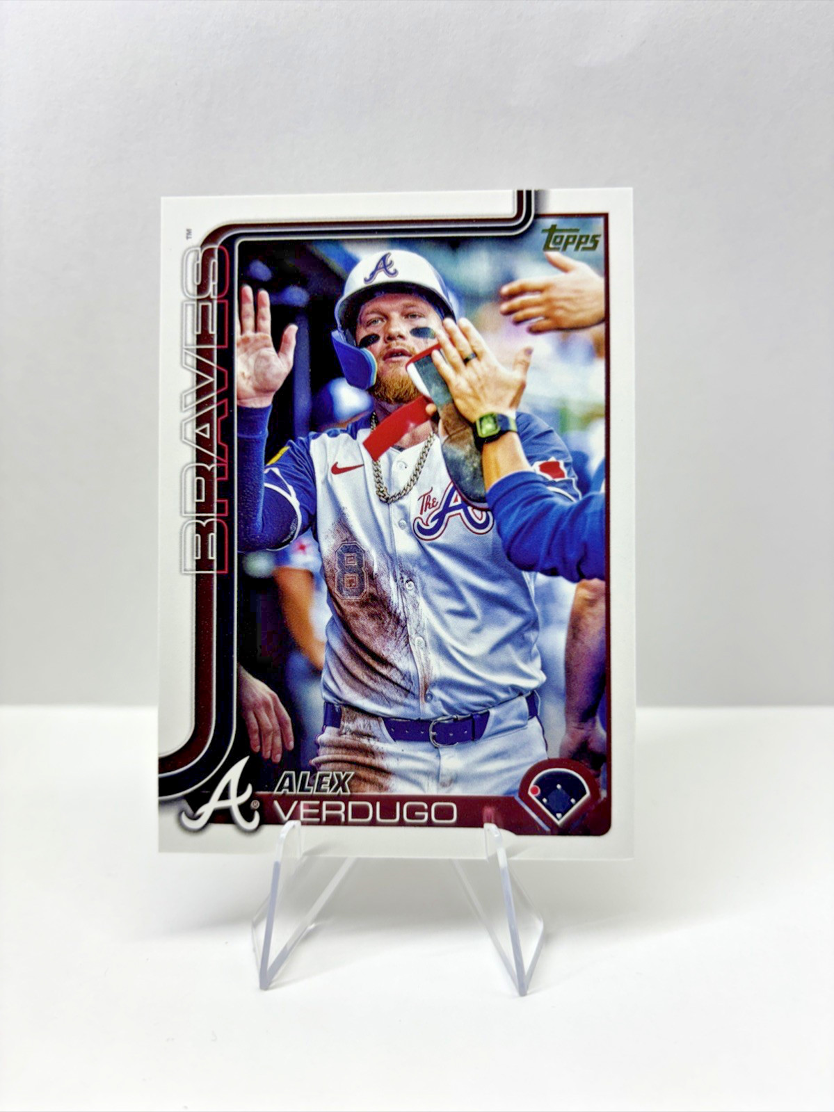 2025 Topps Update Alex Verdugo SSP Golden Mirror Image Variation - #US4 Braves