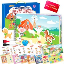 Montessori Busy Book for Toddlers 3-5, Preschool Learning Activities, Toddler...