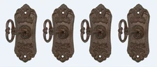 Skeleton Key Cast iron Coat Hook & Key Rack set of 4