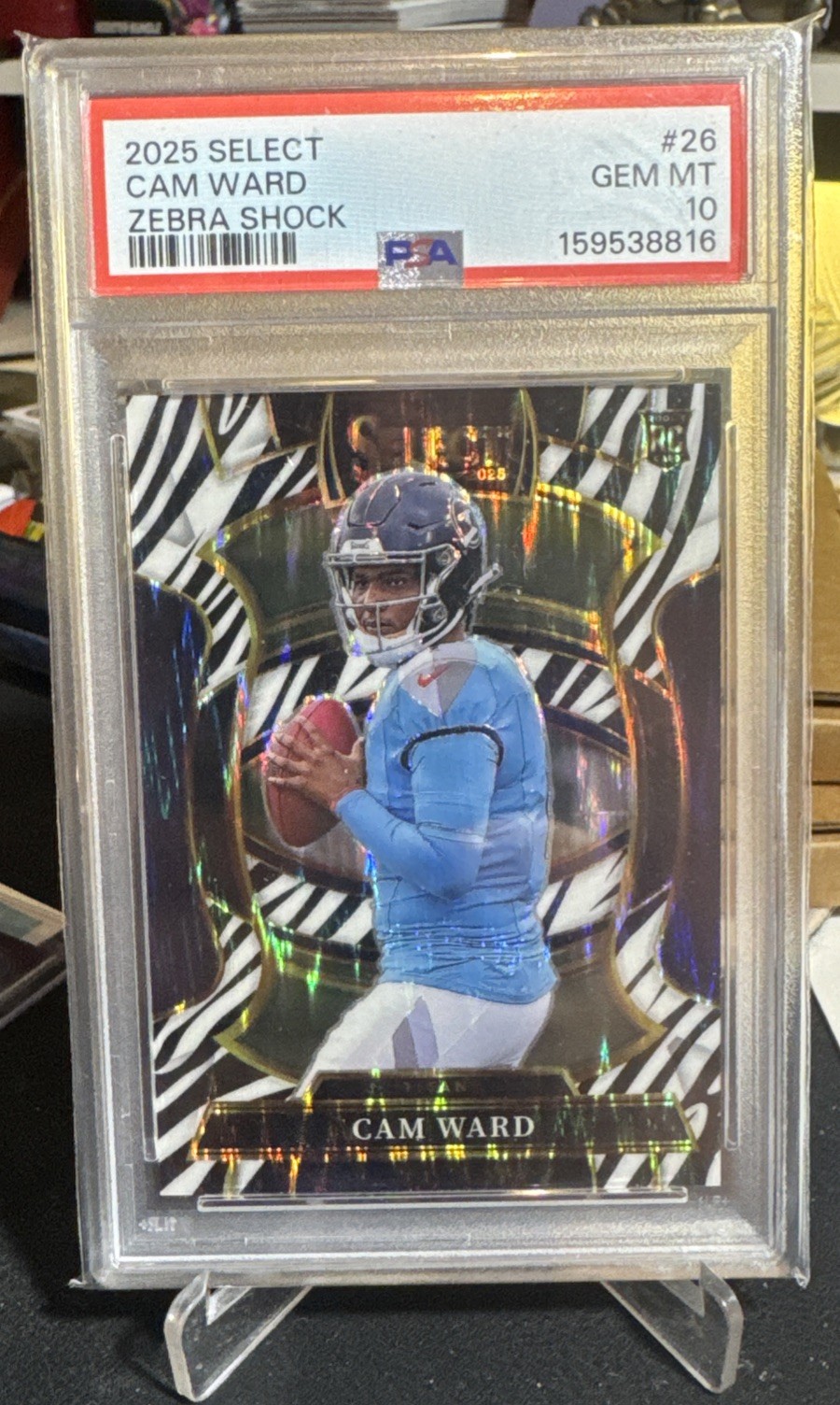 Cam Ward Panini Select #26 Zebra Shock