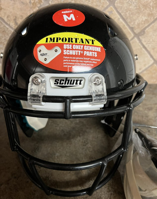 Schutt Recruit Hybrid Youth L Black Football Helmet 2013 New With Tags
