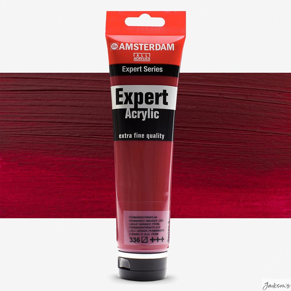 Royal Talens Amsterdam Expert Acrylic Paint 150ml Permanent Madder Lake PR264...