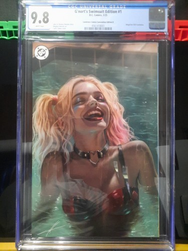 GNORTS SWIMSUIT EDITION CARLA COHEN MEGACON 25 H. QUINN VARIANT CGC 9.8 LTD 500 - Picture 19 of 22