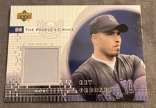 Rey Ordonez 2002 UD The People's Choice GAME-USED JERSEY PJ-RO New York Mets