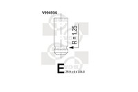 Auslassventil BGA V994934 FüR Kangoo Twingo FC0 Clio KC0 Renault 1 2 357Y 357K
