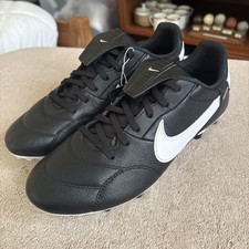 Botines de fútbol NIKE Premier III 3 FG para hombre 7 negro blanco para mujer 8,5