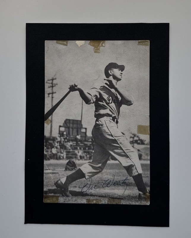 Vic Wertz 1954 Detroit Tigers Autographed Photo