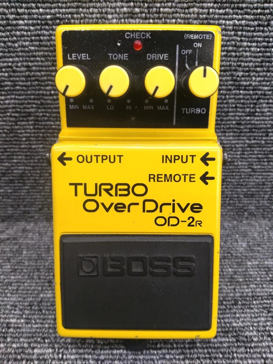 BOSS OD-2R Turbo Overdrive Pedal Remote Jack Dual Modes Used Japan