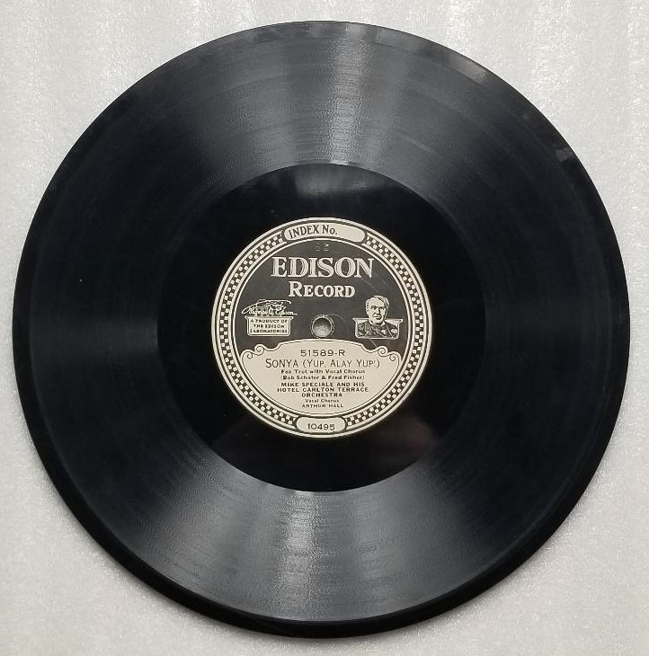 Edison 51589-R/L Sonya/Are You Sorry? Mike Speciale&His Hotel Carlton Terr.Orch.